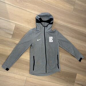 Nike NBA Los Angeles Clippers Full Zip Grey Showtime Hooded Jacket Men’s S NWOT